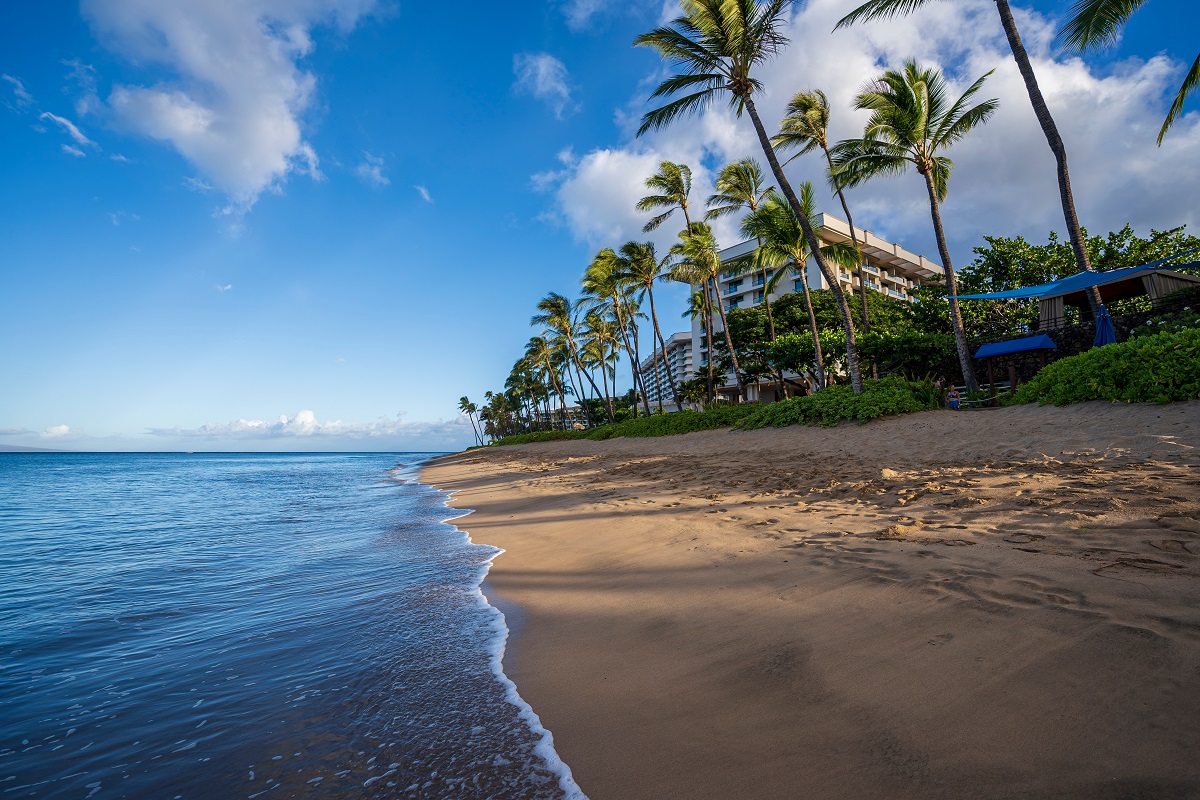 Pláž Ka'anapali na Havaji